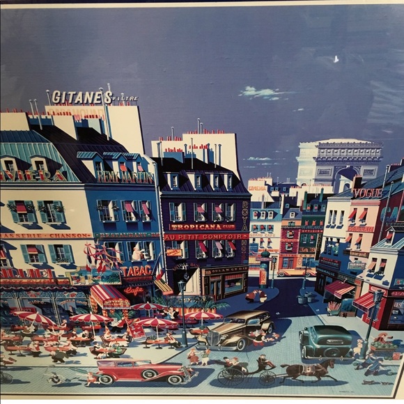 Framed “Perrier” by Yamagata (Signed) Poster - Picture 3 of 6